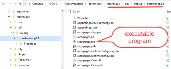 bin debug folder